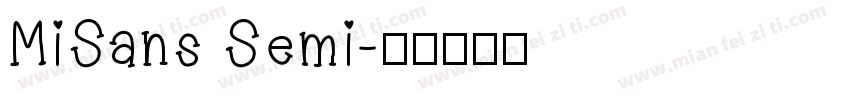 MiSans Semi字体转换